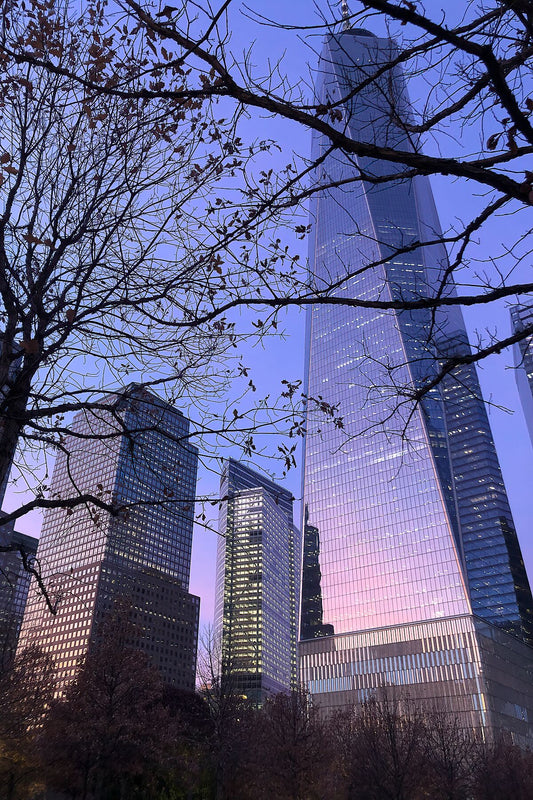 World Trade Center au coucher du soleil