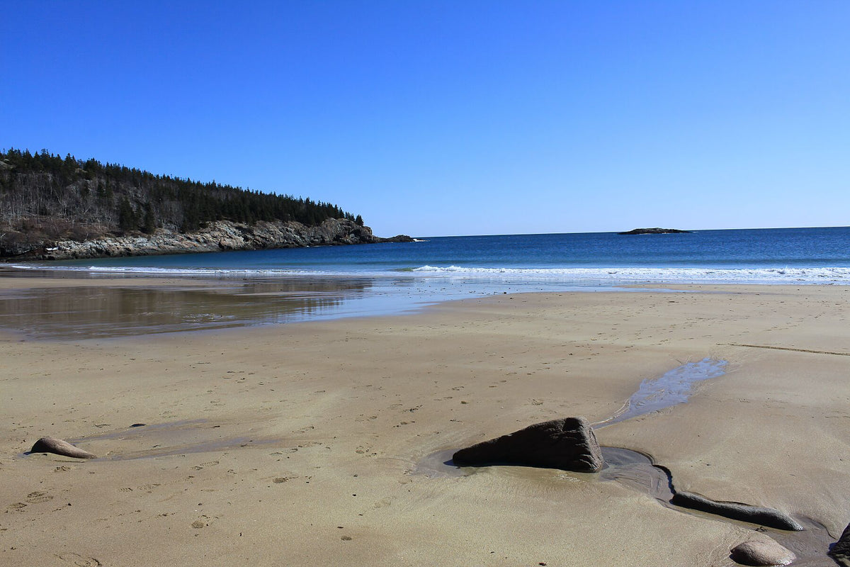 Plage de l'Acadie en hiver